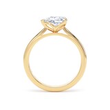 Goldsmiths 18ct Yellow Gold East-West 1.50cttw Pear Cut Lab Grown Diamond Solitaire Engagement Ring - Ring Size J