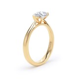 Goldsmiths 18ct Yellow Gold East-West 1.50cttw Pear Cut Lab Grown Diamond Solitaire Engagement Ring - Ring Size J