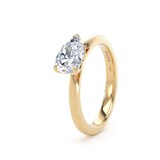 Goldsmiths 18ct Yellow Gold East-West 1.50cttw Pear Cut Lab Grown Diamond Solitaire Engagement Ring - Ring Size J