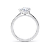 Goldsmiths 18ct White Gold East-West 1.50cttw Pear Cut Lab Grown Diamond Solitaire Engagement Ring - Ring Size H.5