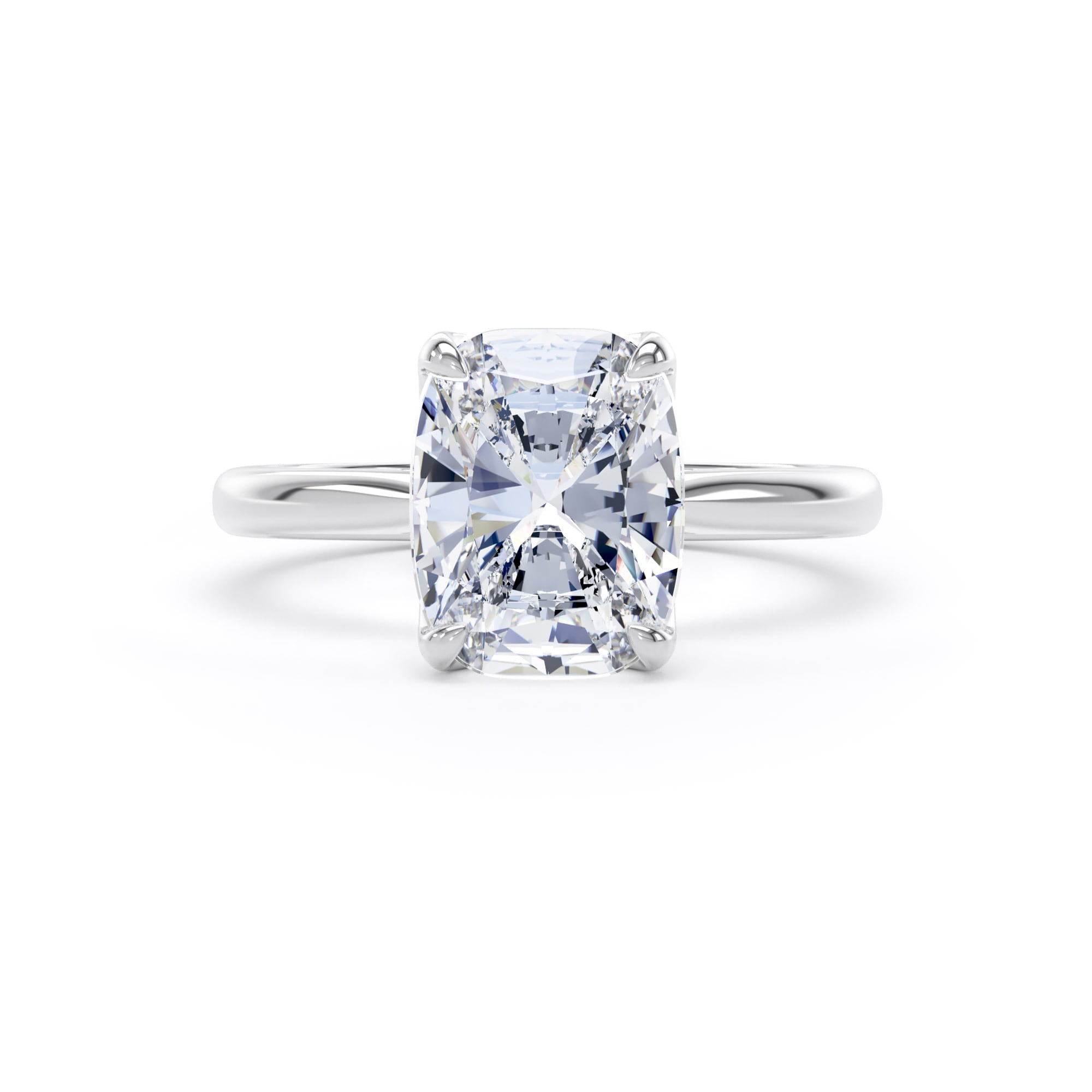 Goldsmiths Platinum 3.00cttw Elongated Cushion Cut Lab Grown Diamond Solitaire Engagement Ring - Ring Size H Goldsmiths Platinum 3.00cttw Elongated Cushion Cut Lab Grown Diamond Solitaire Engagement Ring - Ring Size H