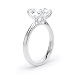 Goldsmiths Platinum 3.00cttw Elongated Cushion Cut Lab Grown Diamond Solitaire Engagement Ring