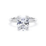 Goldsmiths Platinum 4.00cttw Elongated Cushion Cut Lab Grown Diamond Solitaire Engagement Ring - Ring Size X