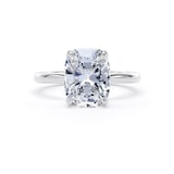 Goldsmiths Platinum 4.00cttw Elongated Cushion Cut Lab Grown Diamond Solitaire Engagement Ring - Ring Size X