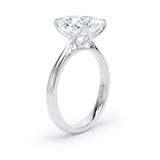Goldsmiths Platinum 4.00cttw Elongated Cushion Cut Lab Grown Diamond Solitaire Engagement Ring - Ring Size X