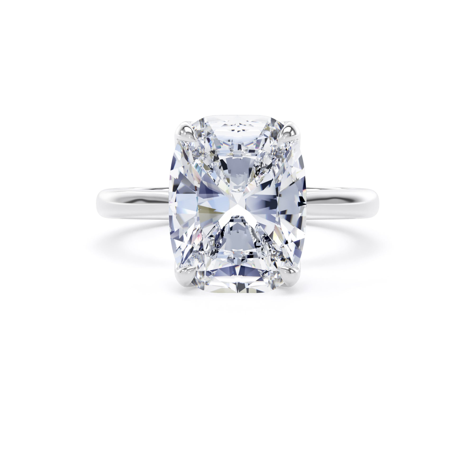 Goldsmiths Platinum 5.00cttw Elongated Cushion Cut Lab Grown Diamond Solitaire Engagement Ring - Ring Size O