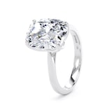 Goldsmiths Platinum 5.00cttw Elongated Cushion Cut Lab Grown Diamond Solitaire Engagement Ring - Ring Size G.5