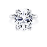 Goldsmiths Platinum 10.00cttw Elongated Cushion Cut Lab Grown Diamond Solitaire Engagement Ring - Ring Size L.5
