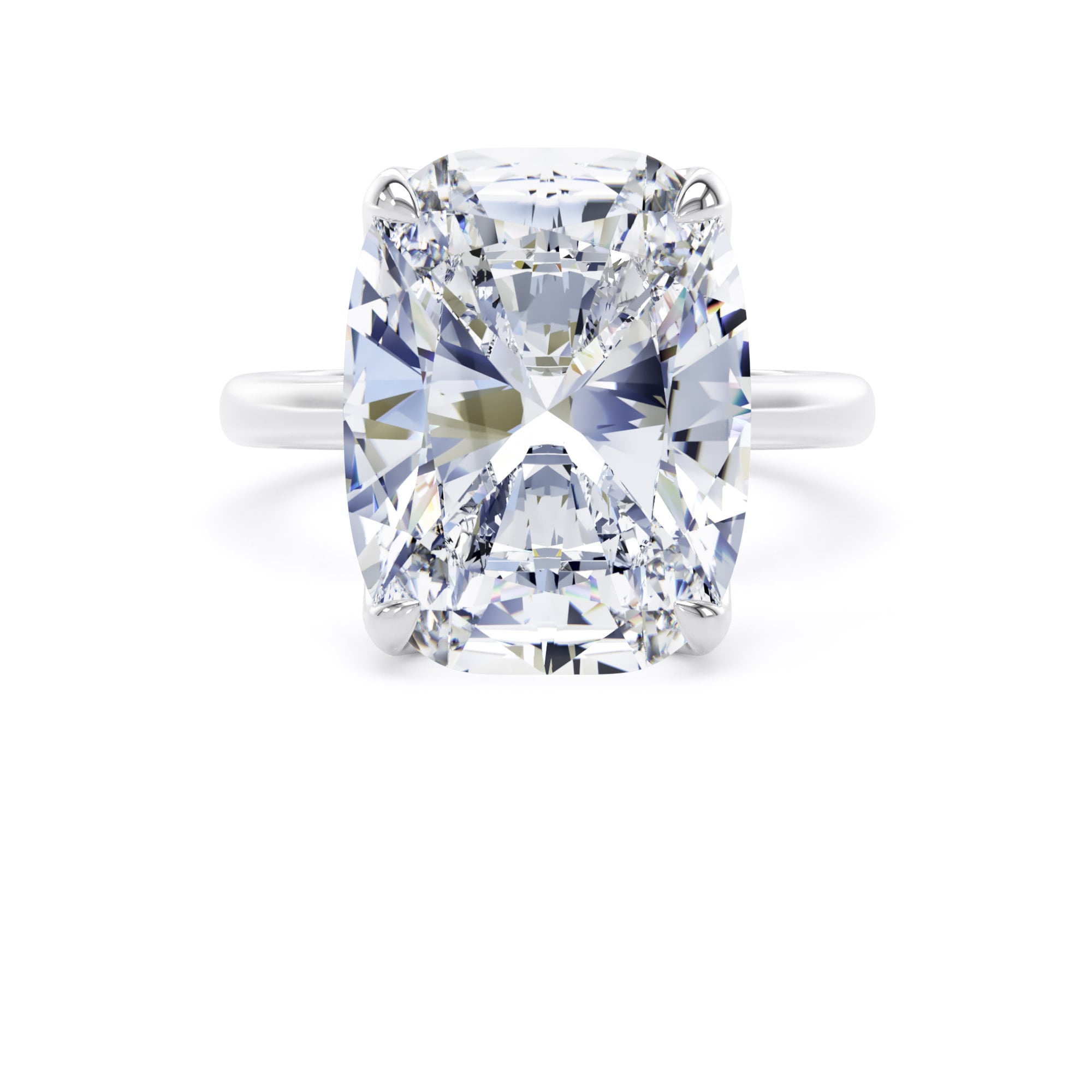 Goldsmiths Platinum 10.00cttw Elongated Cushion Cut Lab Grown Diamond Solitaire Engagement Ring - Ring Size I Goldsmiths Platinum 10.00cttw Elongated Cushion Cut Lab Grown Diamond Solitaire Engagement Ring - Ring Size I