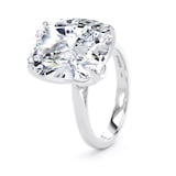 Goldsmiths Platinum 10.00cttw Elongated Cushion Cut Lab Grown Diamond Solitaire Engagement Ring - Ring Size L.5