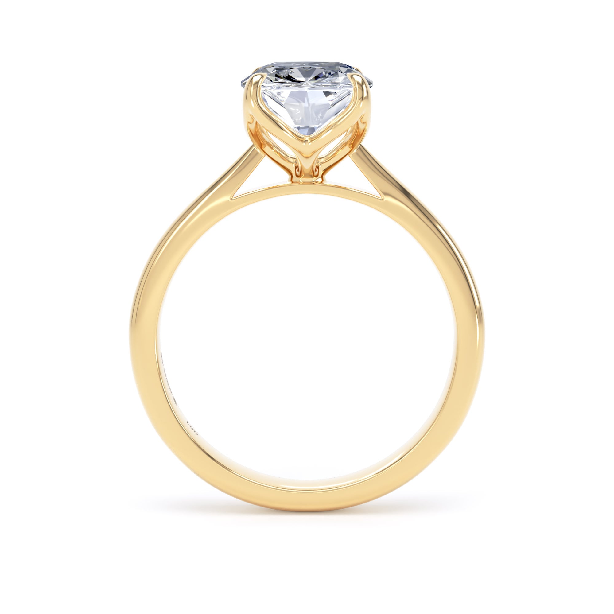 Goldsmiths 18ct Yellow Gold 3.00cttw Elongated Cushion Cut Lab Grown Diamond Solitaire Engagement Ring Goldsmiths 18ct Yellow Gold 3.00cttw Elongated Cushion Cut Lab Grown Diamond Solitaire Engagement Ring