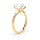 Goldsmiths 18ct Yellow Gold 3.00cttw Elongated Cushion Cut Lab Grown Diamond Solitaire Engagement Ring - Ring Size V.5