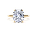 Goldsmiths 18ct Yellow Gold 5.00cttw Elongated Cushion Cut Lab Grown Diamond Solitaire Engagement Ring - Ring Size Q
