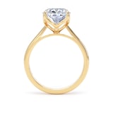Goldsmiths 18ct Yellow Gold 5.00cttw Elongated Cushion Cut Lab Grown Diamond Solitaire Engagement Ring - Ring Size Q