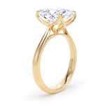 Goldsmiths 18ct Yellow Gold 5.00cttw Elongated Cushion Cut Lab Grown Diamond Solitaire Engagement Ring - Ring Size Q