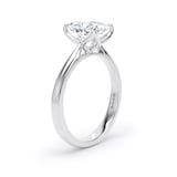 Goldsmiths 18ct White Gold 2.00cttw Elongated Cushion Cut Lab Grown Diamond Solitaire Engagement Ring - Ring Size G