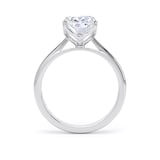 Goldsmiths 18ct Rose Gold 4.00cttw Elongated Cushion Cut Lab Grown Diamond Solitaire Engagement Ring - Ring Size J.5