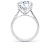 Goldsmiths 18ct White Gold 10.00cttw Elongated Cushion Cut Lab Grown Diamond Solitaire Engagement Ring - Ring Size I