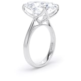 Goldsmiths 18ct White Gold 10.00cttw Elongated Cushion Cut Lab Grown Diamond Solitaire Engagement Ring - Ring Size I