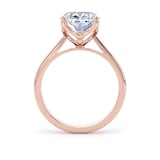 Goldsmiths 18ct Rose Gold 5.00cttw Elongated Cushion Cut Lab Grown Diamond Solitaire Engagement Ring - Ring Size O
