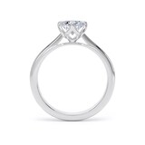 Goldsmiths Platinum Compass Set 1.50cttw Elongated Cushion Cut Lab Grown Diamond Solitaire Engagement Ring - Ring Size W.5