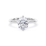 Goldsmiths Platinum Compass Set 2.00cttw Elongated Cushion Cut Lab Grown Diamond Solitaire Engagement Ring - Ring Size U