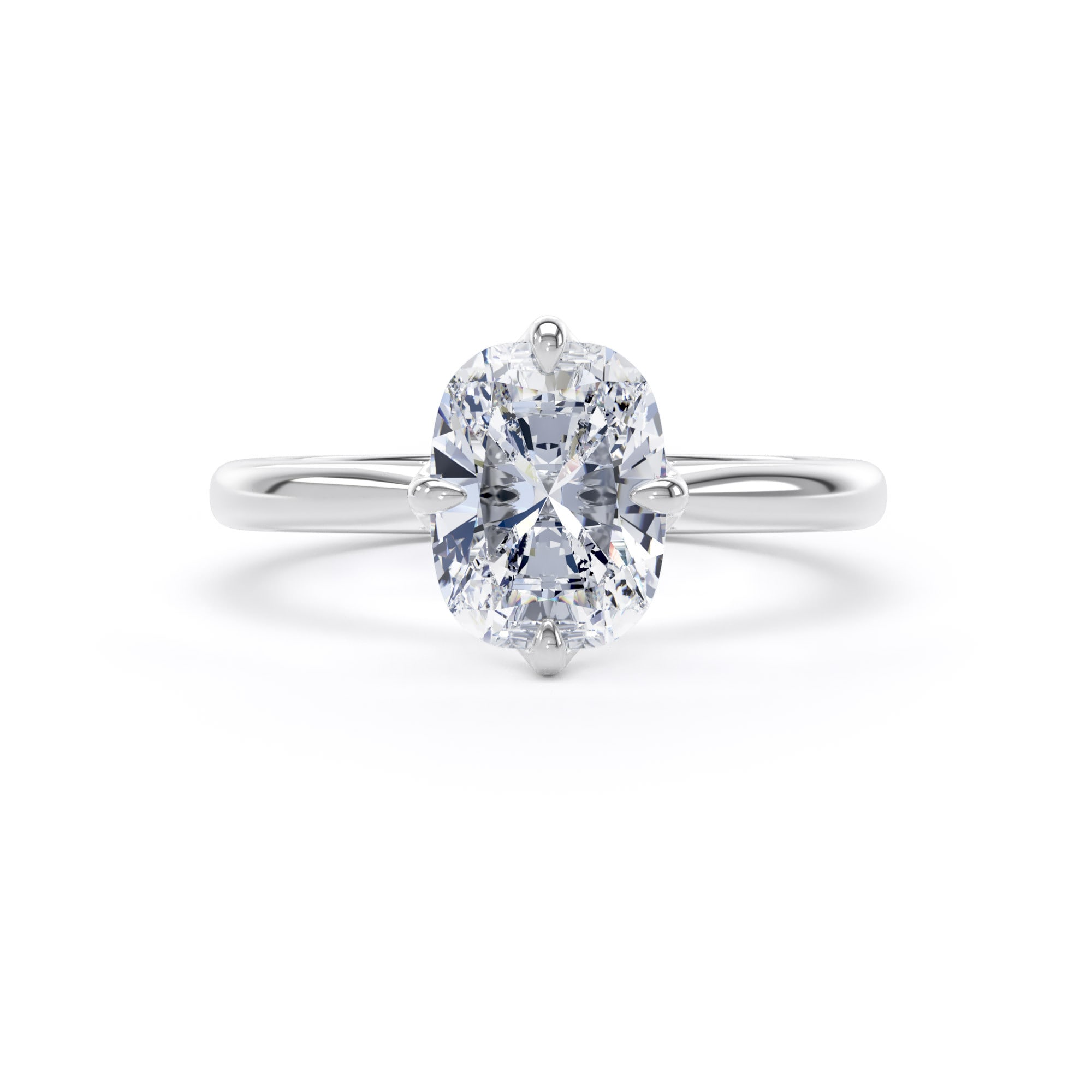 Goldsmiths Platinum Compass Set 2.00cttw Elongated Cushion Cut Lab Grown Diamond Solitaire Engagement Ring - Ring Size J.5 Goldsmiths Platinum Compass Set 2.00cttw Elongated Cushion Cut Lab Grown Diamond Solitaire Engagement Ring - Ring Size J.5