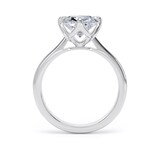 Goldsmiths Platinum Compass Set 4.00cttw Elongated Cushion Cut Lab Grown Diamond Solitaire Engagement Ring - Ring Size I.5