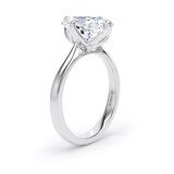 Goldsmiths Platinum Compass Set 4.00cttw Elongated Cushion Cut Lab Grown Diamond Solitaire Engagement Ring - Ring Size I.5