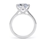 Goldsmiths Platinum Compass Set 5.00cttw Elongated Cushion Cut Lab Grown Diamond Solitaire Engagement Ring - Ring Size G