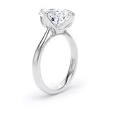 Goldsmiths Platinum Compass Set 5.00cttw Elongated Cushion Cut Lab Grown Diamond Solitaire Engagement Ring - Ring Size G