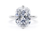 Goldsmiths Platinum Compass Set 7.00cttw Elongated Cushion Cut Lab Grown Diamond Solitaire Engagement Ring - Ring Size O.5