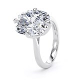 Goldsmiths Platinum Compass Set 7.00cttw Elongated Cushion Cut Lab Grown Diamond Solitaire Engagement Ring - Ring Size O.5