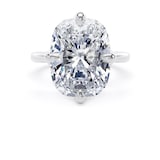Goldsmiths Platinum Compass Set 10.00cttw Elongated Cushion Cut Lab Grown Diamond Solitaire Engagement Ring - Ring Size V.5
