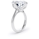 Goldsmiths Platinum Compass Set 10.00cttw Elongated Cushion Cut Lab Grown Diamond Solitaire Engagement Ring - Ring Size V.5