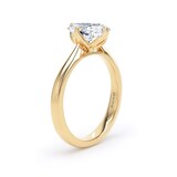 Goldsmiths 18ct Yellow Gold Compass Set 2.00cttw Elongated Cushion Cut Lab Grown Diamond Solitaire Engagement Ring - Ring Size F