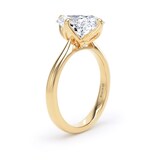 Goldsmiths 18ct Yellow Gold Compass Set 4.00cttw Elongated Cushion Cut Lab Grown Diamond Solitaire Engagement Ring - Ring Size V
