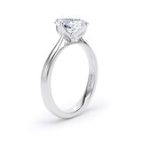 Goldsmiths 18ct White Gold Compass Set 2.00cttw Elongated Cushion Cut Lab Grown Diamond Solitaire Engagement Ring - Ring Size X.5