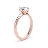 Goldsmiths 18ct Rose Gold Compass Set 1.50cttw Elongated Cushion Cut Lab Grown Diamond Solitaire Engagement Ring - Ring Size H