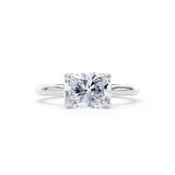 Goldsmiths Platinum East-West 2.00cttw Elongated Cushion Cut Lab Grown Diamond Solitaire Engagement Ring - Ring Size G
