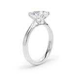 Goldsmiths Platinum East-West 2.00cttw Elongated Cushion Cut Lab Grown Diamond Solitaire Engagement Ring - Ring Size G