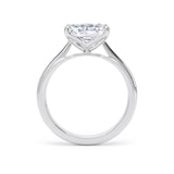 Goldsmiths 18ct White Gold East-West 3.00cttw Elongated Cushion Cut Lab Grown Diamond Solitaire Engagement Ring - Ring Size Z