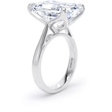 Goldsmiths Platinum 10.00cttw Emerald Cut Lab Grown Diamond Solitaire Engagement Ring - Ring Size G.5