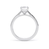 Goldsmiths 18ct White Gold 1.50cttw Emerald Cut Lab Grown Diamond Solitaire Engagement Ring - Ring Size T