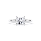 Goldsmiths Platinum 1.50cttw Princess Cut Lab Grown Diamond Solitaire Engagement Ring - Ring Size S
