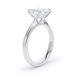Goldsmiths Platinum 2.00cttw Princess Cut Lab Grown Diamond Solitaire Engagement Ring - Ring Size F