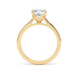 Goldsmiths 18ct Yellow Gold 1.50cttw Princess Cut Lab Grown Diamond Solitaire Engagement Ring - Ring Size Q.5