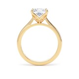 Goldsmiths 18ct Yellow Gold 2.00cttw Princess Cut Lab Grown Diamond Solitaire Engagement Ring - Ring Size H