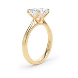 Goldsmiths 18ct Yellow Gold 2.00cttw Princess Cut Lab Grown Diamond Solitaire Engagement Ring - Ring Size H