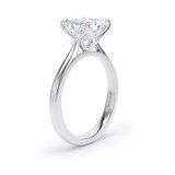 Goldsmiths 18ct White Gold 2.00cttw Princess Cut Lab Grown Diamond Solitaire Engagement Ring - Ring Size G